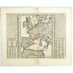 Carte de la Germanie et les différents états où ses peuples ont porté leurs conquètes.