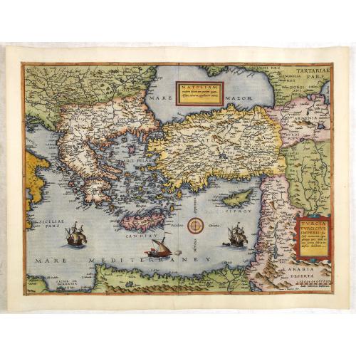 Old map image download for Natoliam Moderni dicunt tam partem quam Asiam minrem appelauere veteres. (with Cyprus).