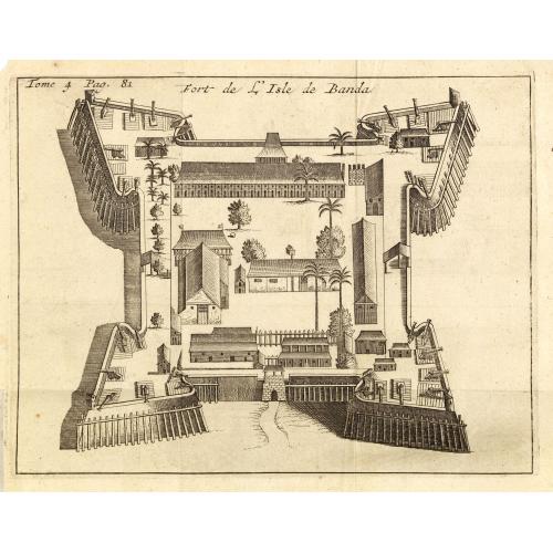 Old map image download for Fort de l'Isle de Banda.