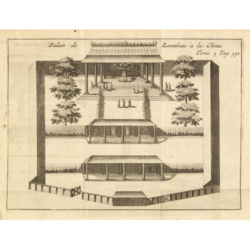 Old map image download for Palais de Lamthau à la Chine.