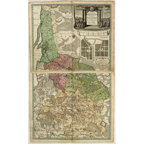 Old map image download for Potentissimo Borussorum Regi Friderico Wilhelmo Maiestate, Fortitudine Clementia Augustissimo Hancce Lithuaniam Borussicam : in qua luca coloniis Salisburg., ad incolendum Regio nutu concessa ...