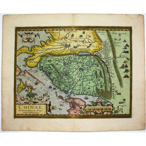 Old map image download for Chinae, olim Sinarum Regionis, nova descriptio. Auctore Ludovico Georgio.