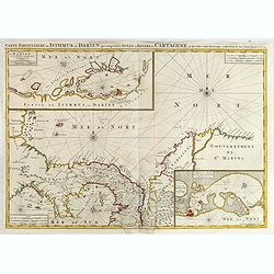 Carte Particuliere de Isthmus ou Darien qui Comprend le Golfe de Panama &c. Cartagena, et les Isles aux Environs.