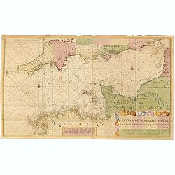 Nieuwe paskaart vande geheele canaal tufschen engeland en vranckryck.