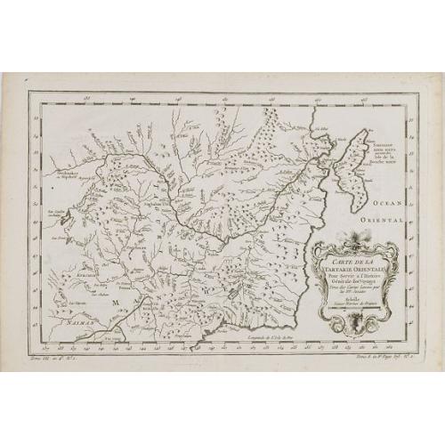 Old map image download for Carte de la Tartarie Orientale pour Servir a l'Histoire Generale des Voyages, Tiree des Cartes Levees par les P.P. Jesuites...