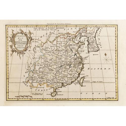 Old map image download for A New & Accurate Map of the Empire of China, from the Sieur Robert's Atlas, with Improvements.