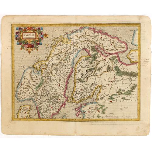 Old map image download for Suecia et Norvegia cum confiniis.