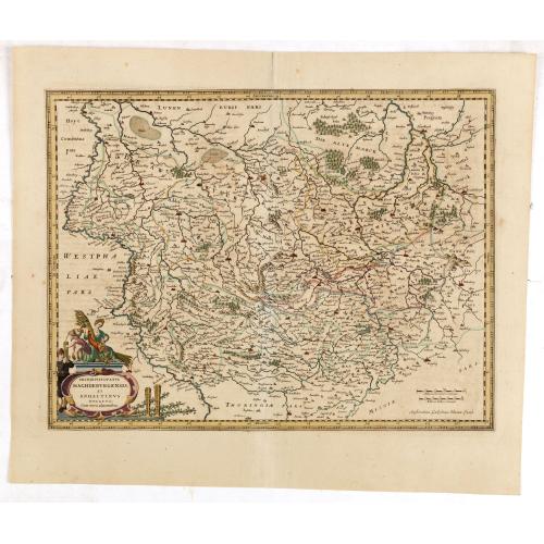 Old map image download for Archiepiscopatus Magdeburgensis et Anhaltinus Ducatus.