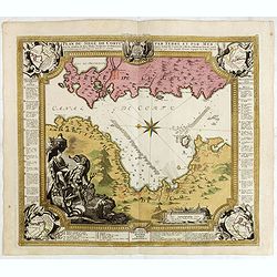 Plan du siege de Corfu par Terre et par Mer.
