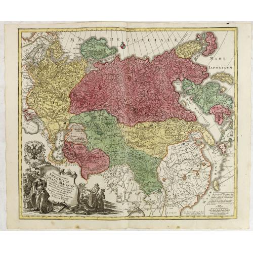 Old map image download for Spatiosissimum Imperium Russiae Magnae juxta recentissimas Observationes Mappa Geographica . . .