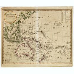 Karte vom Funften Erdtheil oder Polynaesien ..Australien..