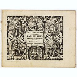 [Title page] Thesauri Philo Politci pars septima. . .