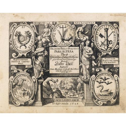 Old map image download for [Title page] Thesauri Philo-Politci pars Altera. . .