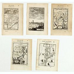 (Five engravings of Asian interest from Description de l\'Univers)