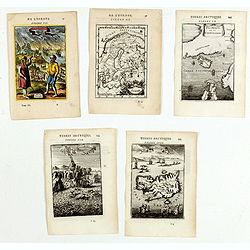 (Five engravings of Scandinavian interest from Description de l\'Univers)