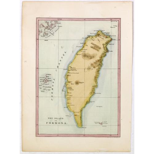 Old map image download for The island of Formosa.