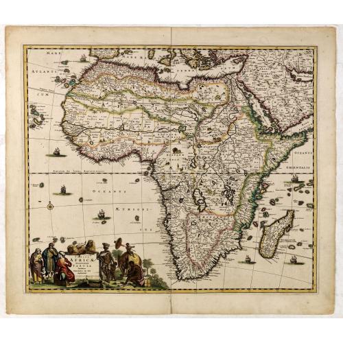 Old map image download for Totius AFRICAE Accuratissima Tabula.