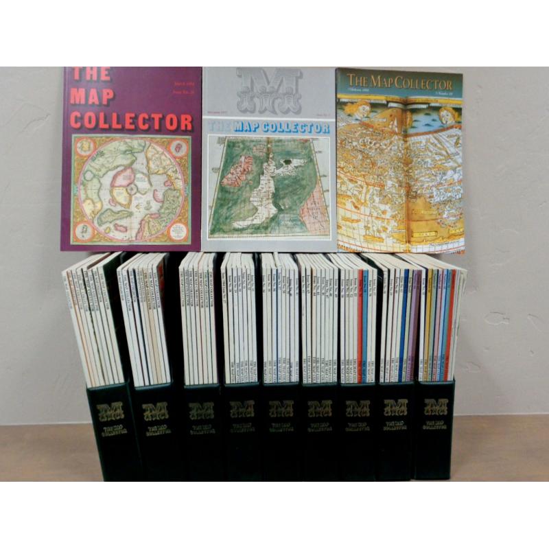 73 of 74 issues of The Map Collector Magazine.