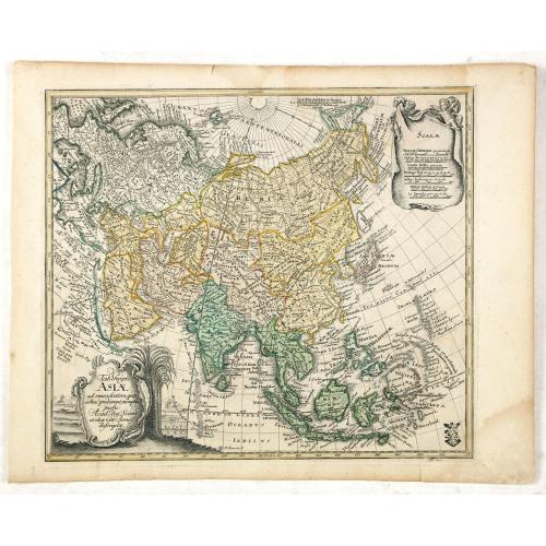Old map image download for Tab: Georg : Asiae ad emendatiora quae ad huc prodierunt exempla jussu Acad. Reg. Scient. et eleg. Litt. Pruss. descripta.