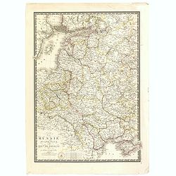 Carte de la Russie occidentale et du Royme. de Pologne par A. Brue, Geographe du Roi . . .