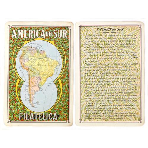 Old map image download for America del Sur Filatelica.