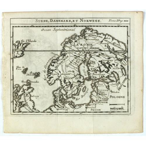 Old map image download for Suede, Danemark, et Norwege.