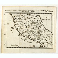 Carte pour servir d'introduction à l histoire de la naissance de la republique Romaine.