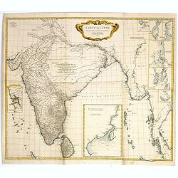 Carte de l'Inde Dressee pour la Compagnie des Indes par le Sr. d'Anville Secretaire de S.A.S.Mgr. le Duc d'Orleans Novembre 1752.