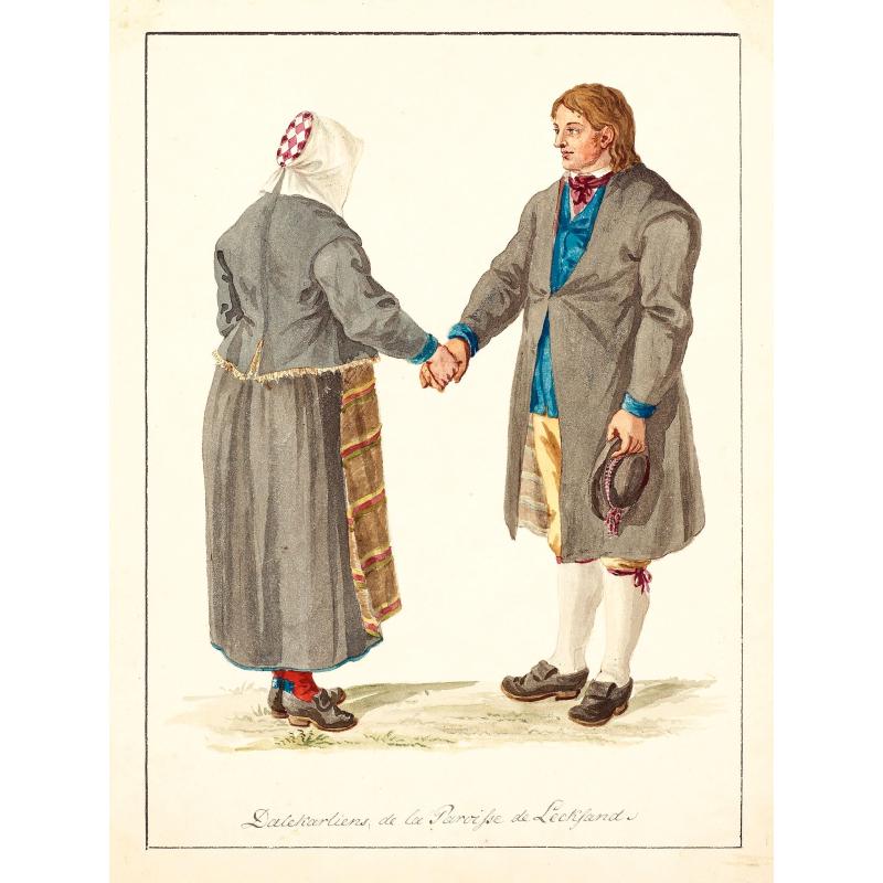 Dalekarliens de la Paroisse de Leckland.