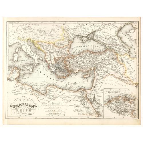 Old map image download for Das Osmanische Reich 1854.