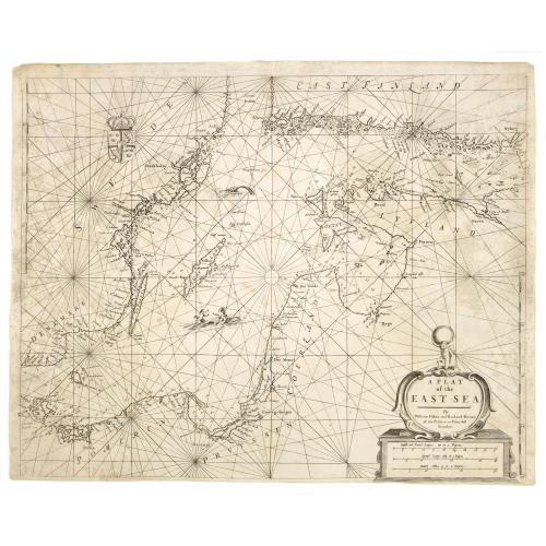Old map image download for A plat of the East Sea. By William Fisher and Richard Mount...