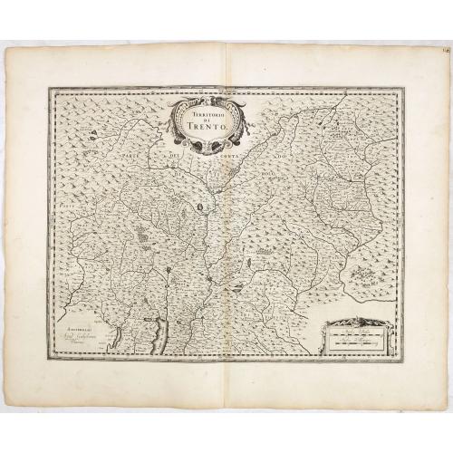 Old map image download for Territorio di Trento.