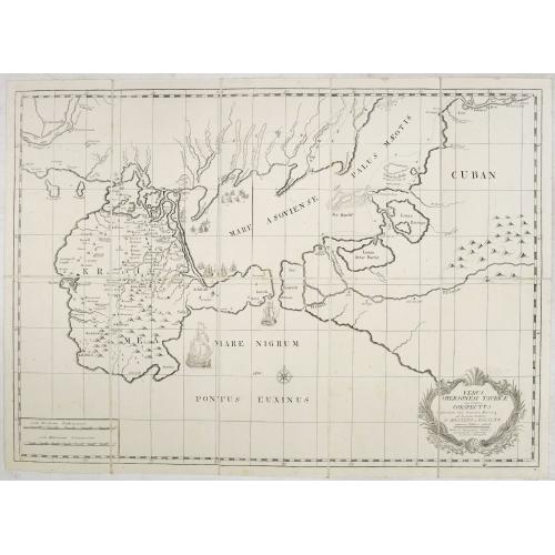 Old map image download for Verus Chersonesi Tauricae Seu Crimea Conspectus adjacentium item Regionem itinerisq ab Exercitu Ruthemo Ao MDCCXXXVI et MDCCXXXVII adversus Tattaros Susceptis . . .