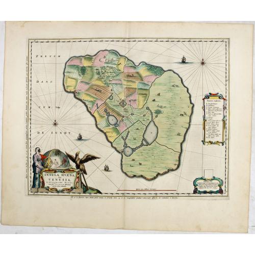 Insula Huaena sive Venusia a Guiljelmo Blaeu cum sub Tychone Astronomiae operam daret, delineata.