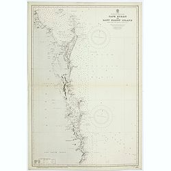 Australia - East coast. Cape Byron to Lady Elliot Island compiled chiefly from Admiralty surveys, 1863-70.