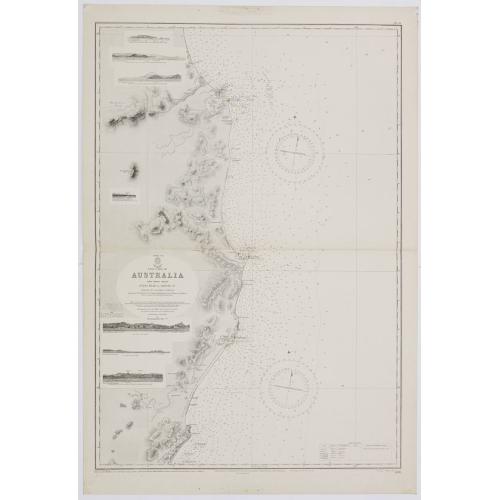 Old map image download for Sheet V East coast of Australia. New South Wales Evans Head to Danger Pt. surveyed by Comr. Fredk. W. Sidney R.N. . . 1864-5. . .