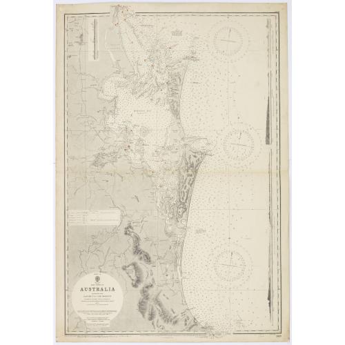 Old map image download for Sheet IX East coast of Australia Queensland Danger Pt. to Cape Monton. . .