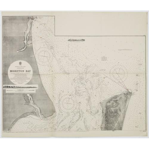 Old map image download for Australia, E. coast - Queensland Moreton Bay