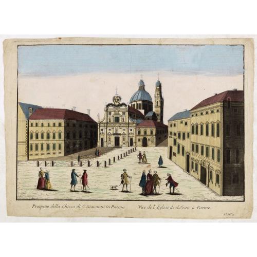 Old map image download for Prospetto della Chiesa di S. Gioavanni in Parma.