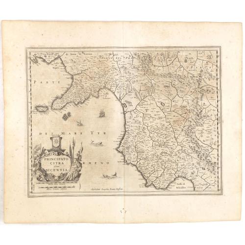 Old map image download for Principato Citra olim Picentia.