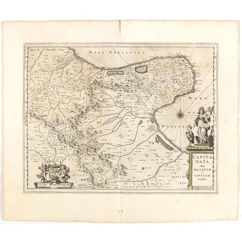 Old map image download for Capitanata olim mesapiae ey iapygiae pars.