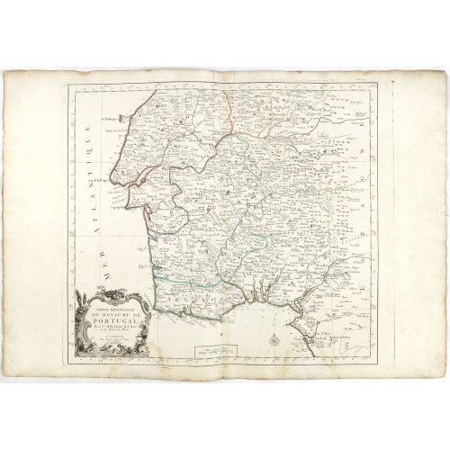 Old map image download for Partie Septentrionale.. Partie Meridionale du Royaume de Portugal..