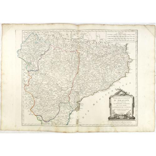 Old map image download for Etats de la Couronne d'Aragon...
