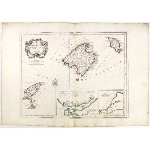 Carte des Isles de Majorque, Minorque, et Yvice. . .