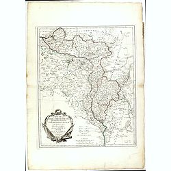 Carte de la Lithuanie Prussienne qui comprend les Palatinats de Livonie, de Witepsk, de Liscislaw, et une partie de ceux de Polock et de Minsk cédés par la Pologne à la Russie. Dressée sur l'Exemplaire des Héritiers Homann 1775.