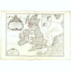 Les Isles Britanniques Comprenant les Royaumes D'Angleterre, D'Ecosse et D'Irlande divisée en grands provinces. . .