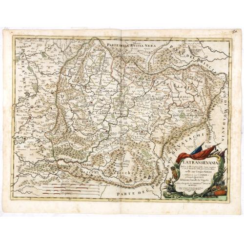 Old map image download for La Transilvania, Divisa su l'Esemplare delle Carte migliori e con la direzione delle pius recenti notizie nelle sue Cinque Nationi. . .