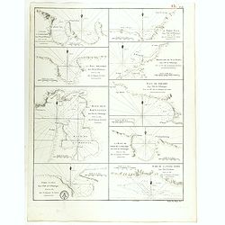 L'Anse a Chouchou [with] Le Port Paix [with] Mouillage de Jean- Rabel [with] La Baye Moustique [with] Baye de Tiburon [with] Baye des Gonayves [with] La Baye du Fond de la Grange [with] Port a l'Écu [with] rade de la Basse-Terre. ( 9 plans).