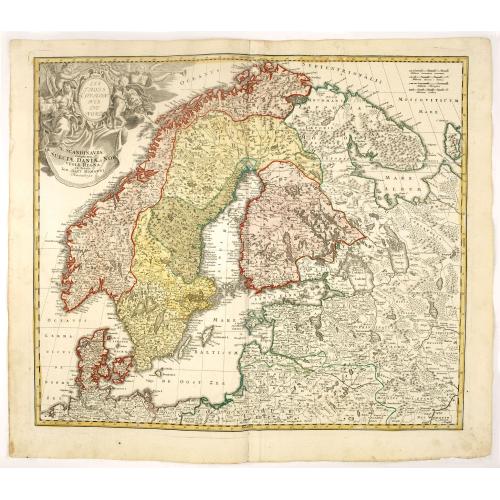 Old map image download for Scandinavia complectens Sueciae, Daniae & Norvegia. . .