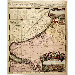 Carte Maritime des Environs de DIEPPE depuis PONT ASSELANE